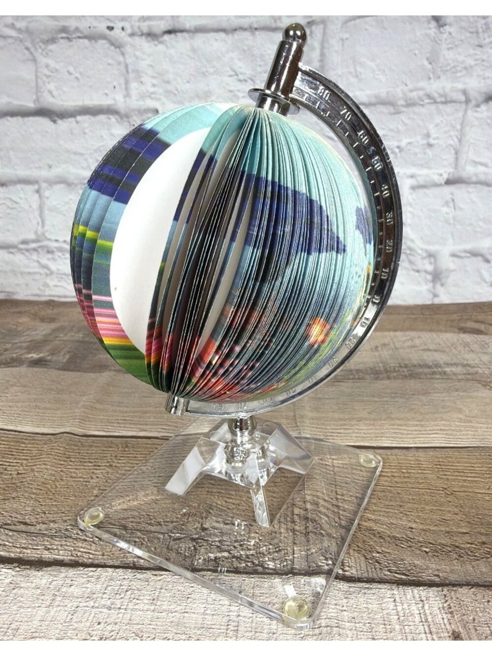 VTG Dolphin Globe Notepad 3D Ocean Fish Sea Life Paper Memo Rotating Desk Décor